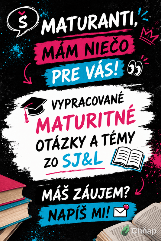 Maturitné poznámky a otázky zo SJL